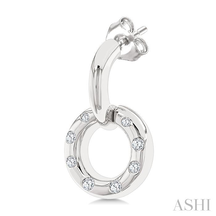 Circle Diamond Fashion Earrings