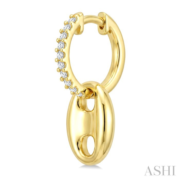 Aeris Gold Mariner Link Diamond Fashion Earrings