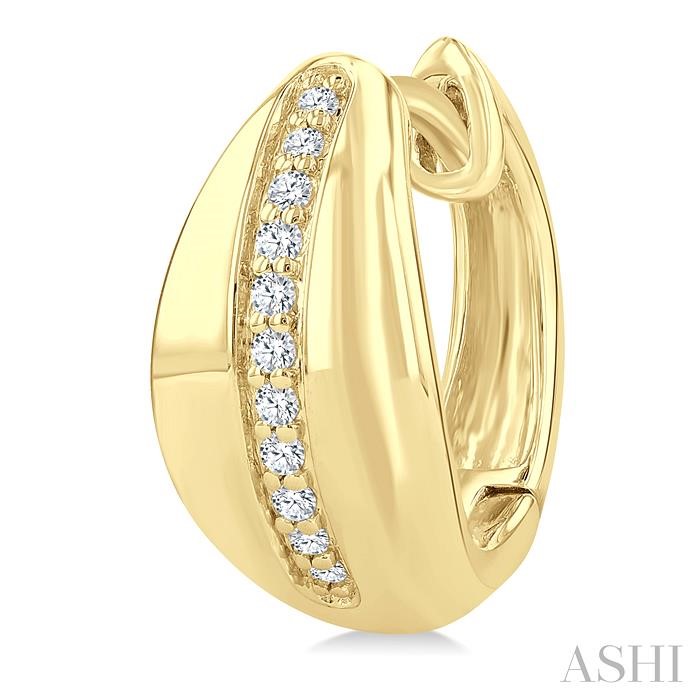 Golden Glow Diamond Fashion Hoop Earrings