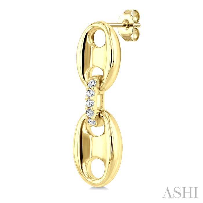 Aeris Gold Mariner Link Diamond Fashion Earrings