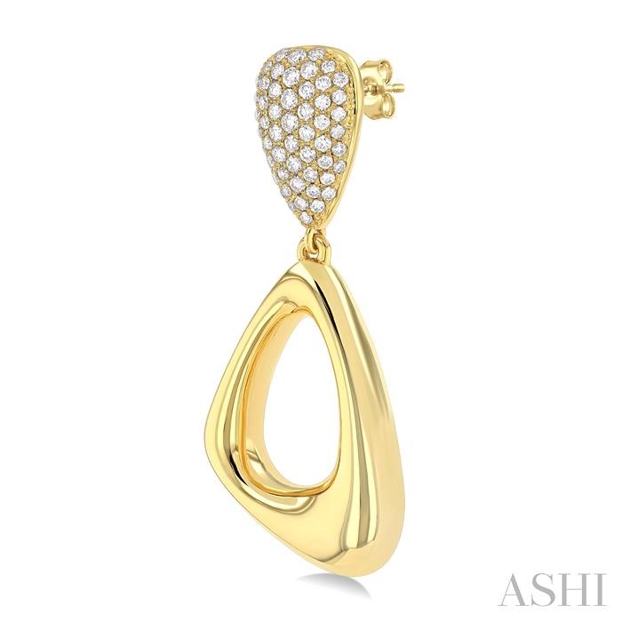Aeris Gold Drop Diamond Fashion Earrings