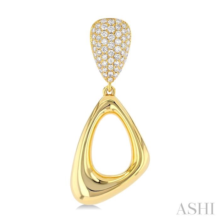 Aeris Gold Drop Diamond Fashion Earrings