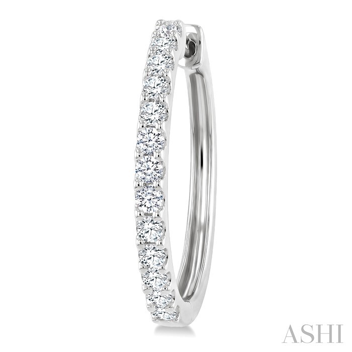 Diamond Hoop Earrings