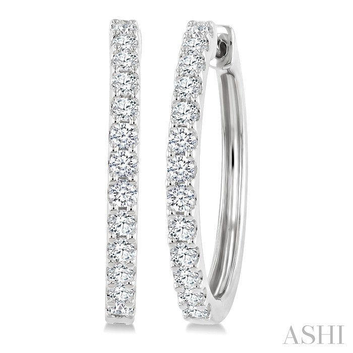 Diamond Hoop Earrings