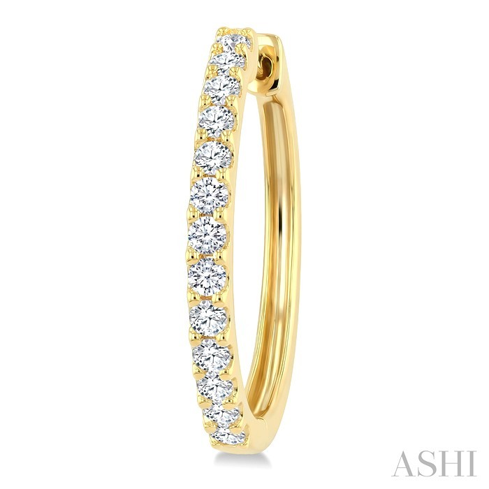 Diamond Hoop Earrings