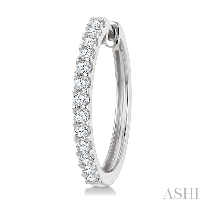 Diamond Hoop Earrings
