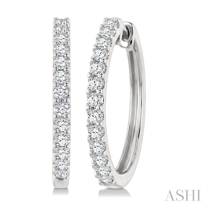 Diamond Hoop Earrings