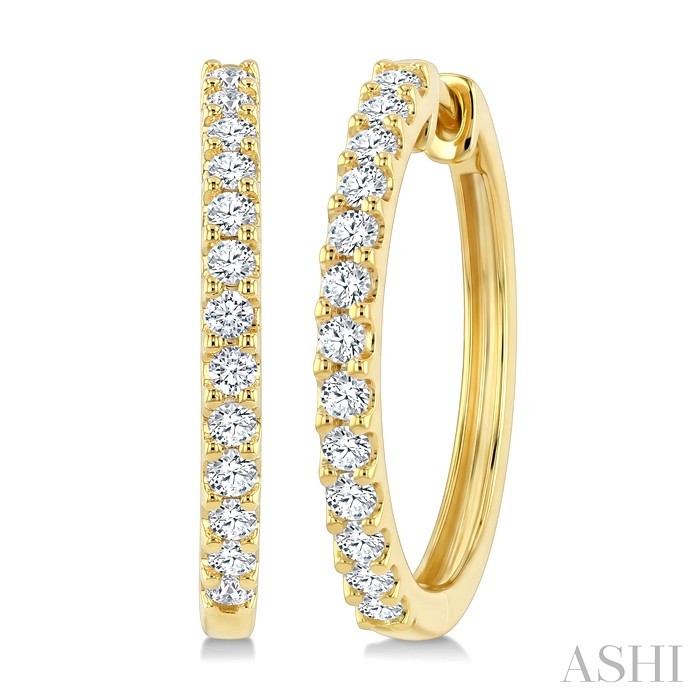 Diamond Hoop Earrings