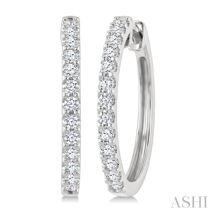 Diamond Hoop Earrings