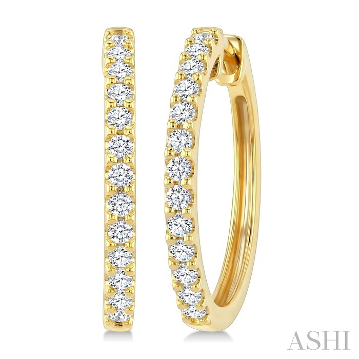 Diamond Hoop Earrings