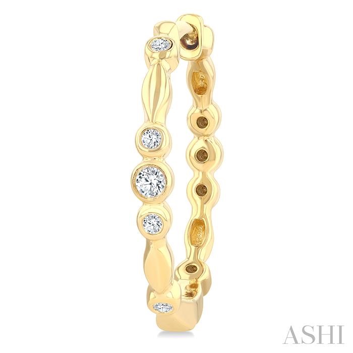 Diamond Fashion Hoop Earrings
