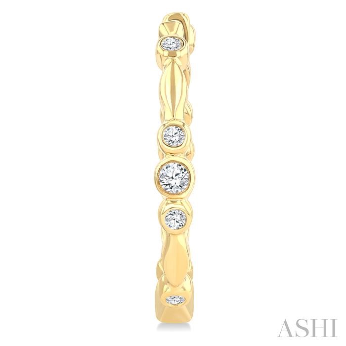 Diamond Fashion Hoop Earrings