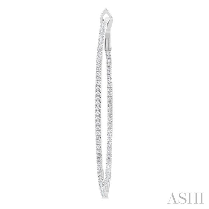 Inside-Out Diamond Skinny Hoop Earrings