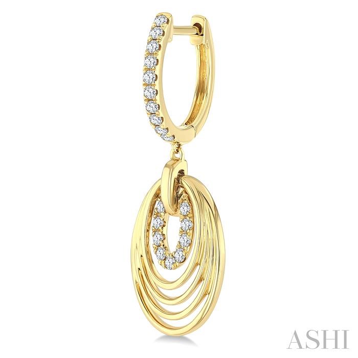 Aeris Gold Drop Diamond Fashion Earrings