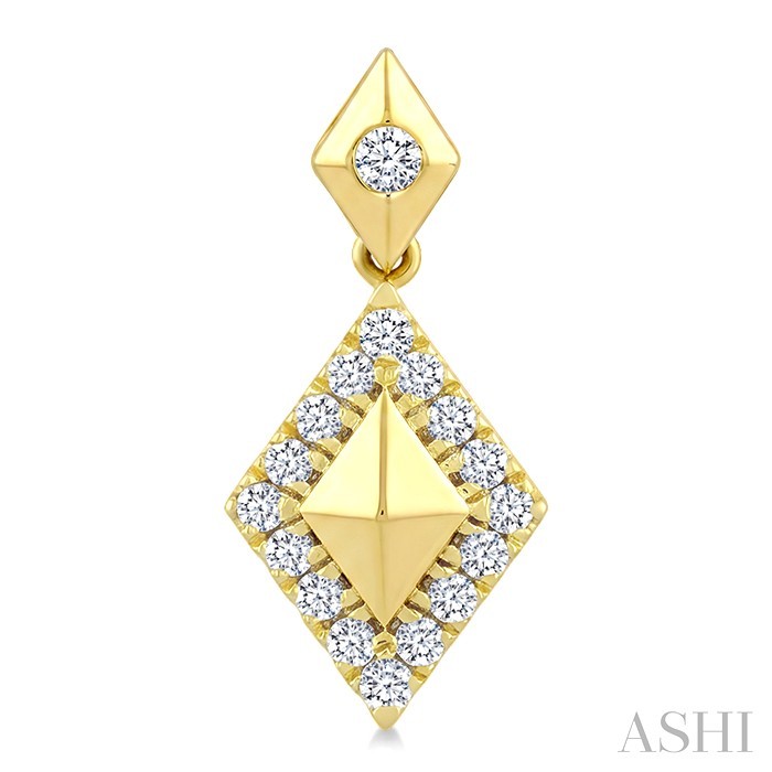 Golden Glow Kite Shape Diamond Fashion Earrings