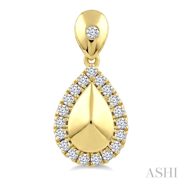 Golden Glow Pear Shape Diamond Fashion Earrings