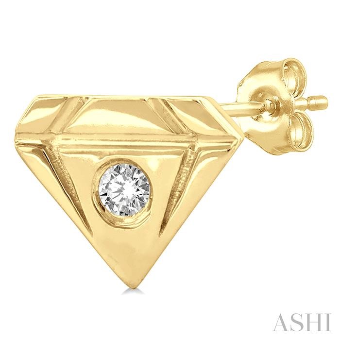 Diamond Shape Petite Diamond Fashion Earrings