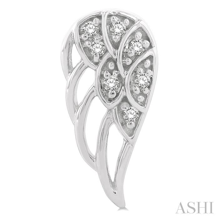 Angel Wings Petite Diamond Fashion Earrings