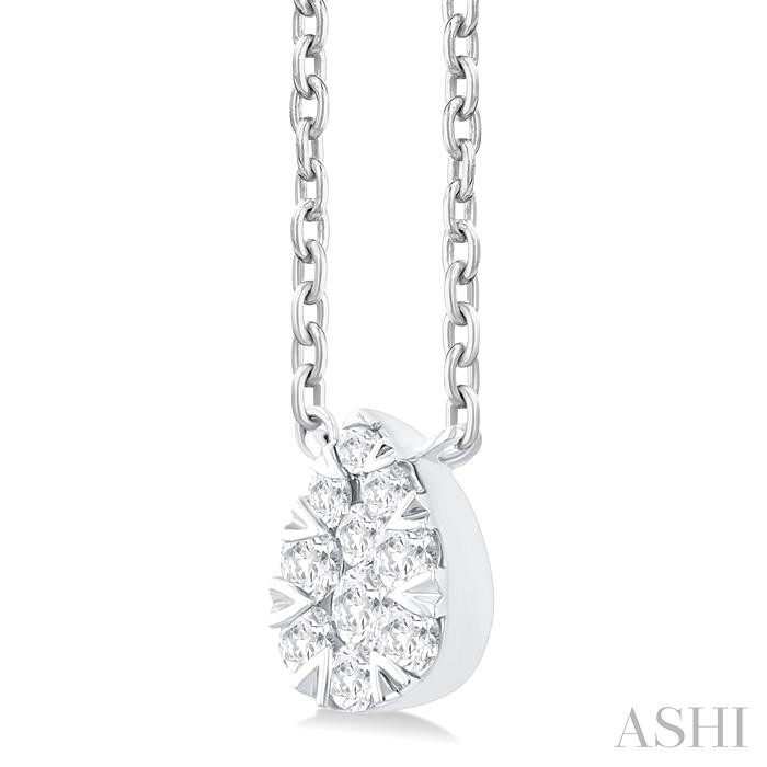 Pear Shape Lovebright Petite Diamond Fashion Pendant