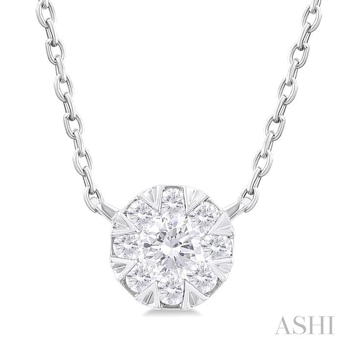 Round Shape Lovebright Petite Diamond Fashion Pendant