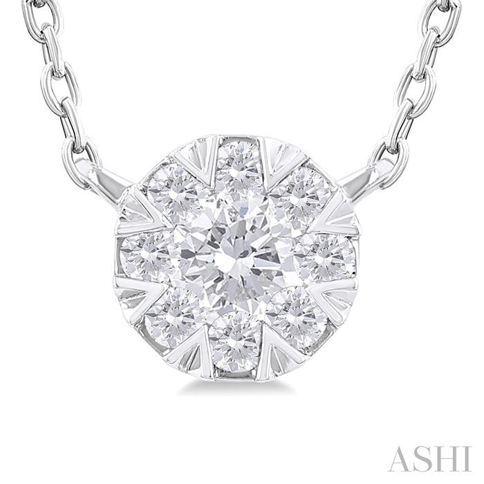 Round Shape Lovebright Petite Diamond Fashion Pendant