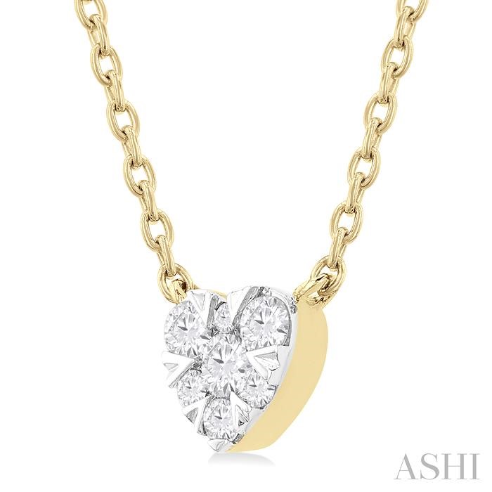 Heart Shape Lovebright Petite Diamond Fashion Pendant