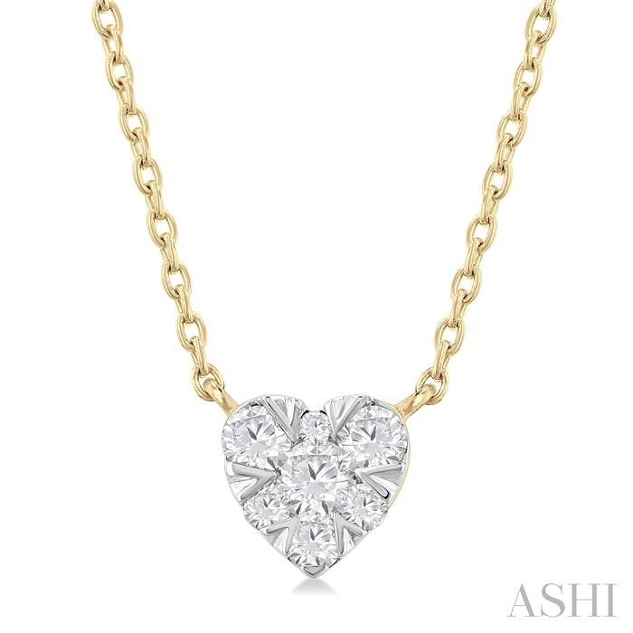 Heart Shape Lovebright Petite Diamond Fashion Pendant