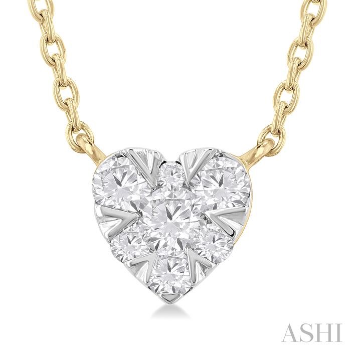 Heart Shape Lovebright Petite Diamond Fashion Pendant