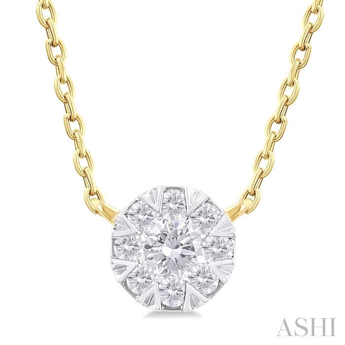 Round Shape Lovebright Petite Diamond Fashion Pendant
