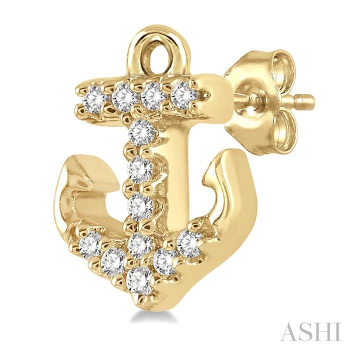 Anchor Petite Diamond Fashion Earrings