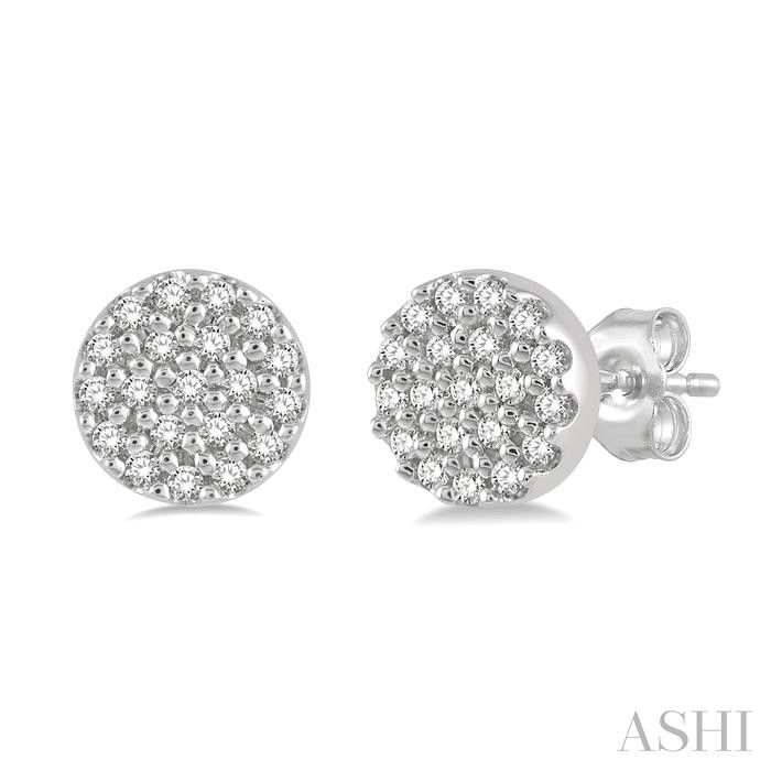 Disc Petite Diamond Fashion Earrings