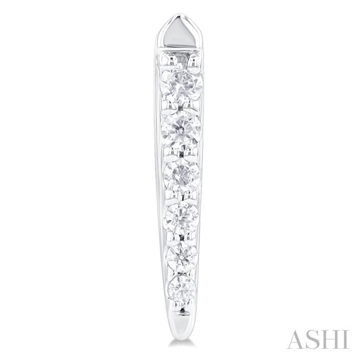 Vertical Bar Graduated Petite Diamond Fashion Earrings