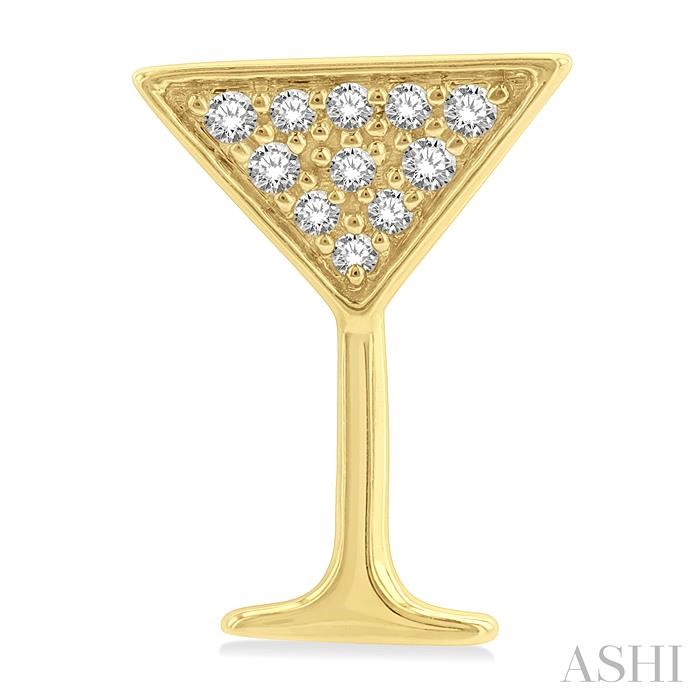 Martini Glass Petite Diamond Fashion Earrings
