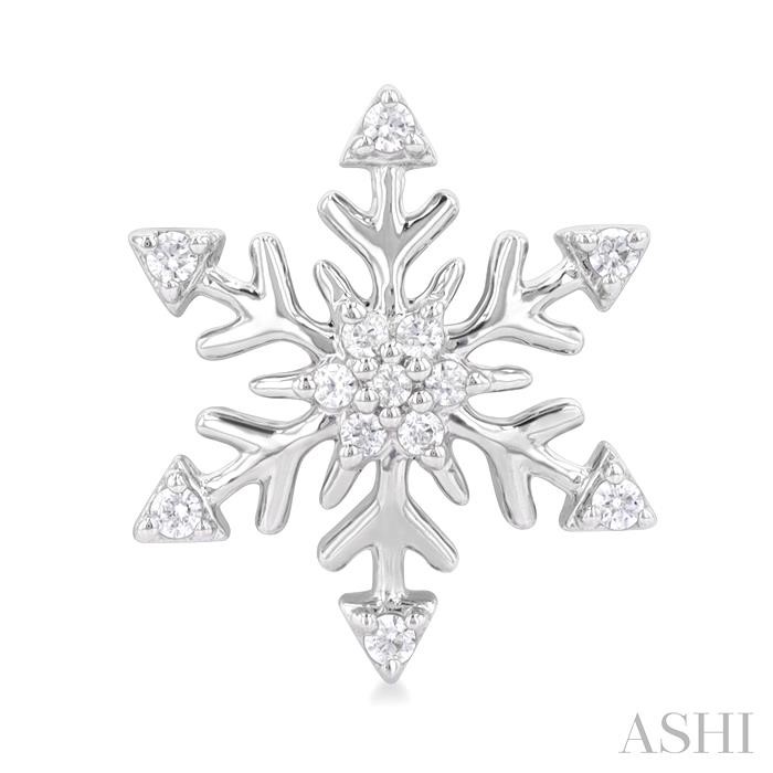 Snowflake Petite Diamond Fashion Earrings