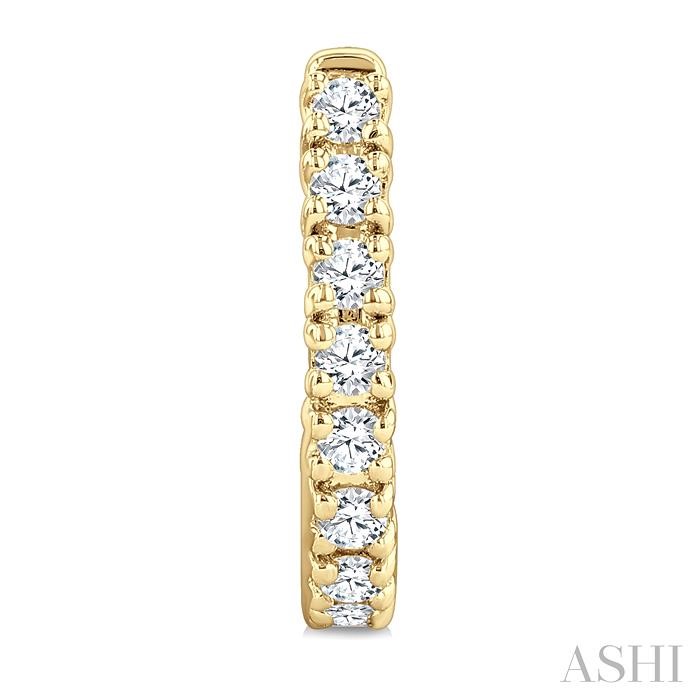 Petite Diamond Half Hoop Earrings