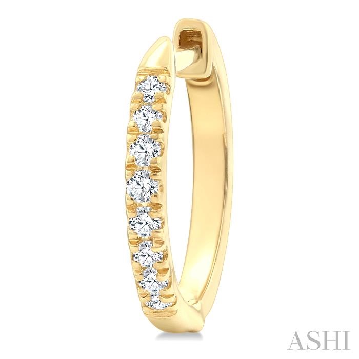 Petite Diamond Huggie Fashion Earrings