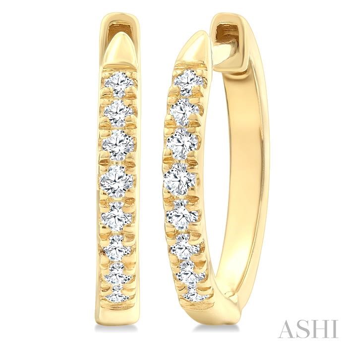 Petite Diamond Huggie Fashion Earrings