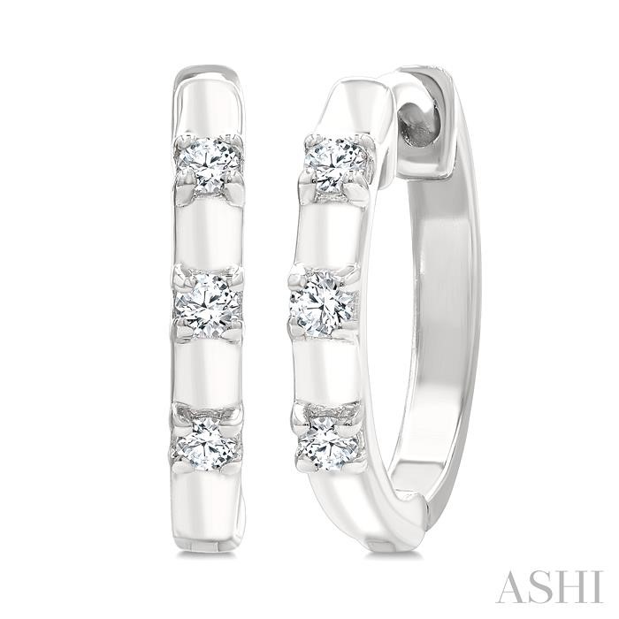 Petite Diamond Huggie Fashion Earrings