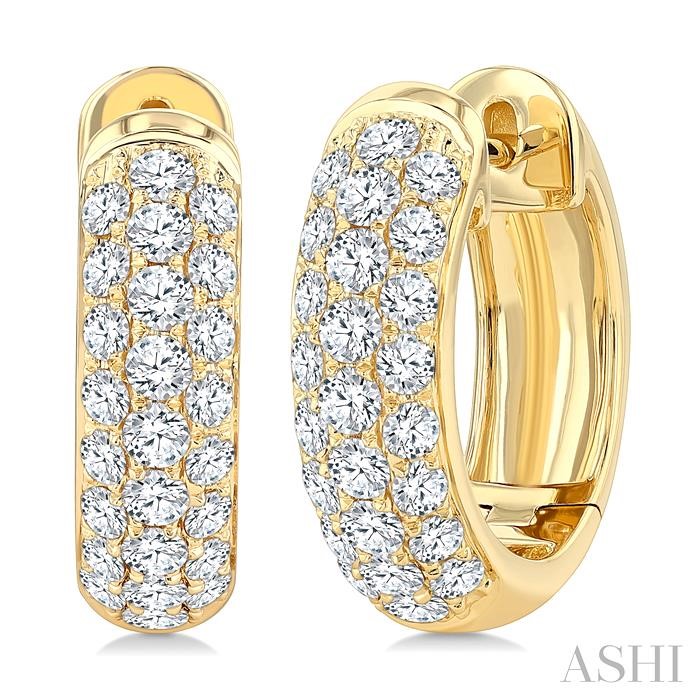 Diamond Huggie Fashion Earrings