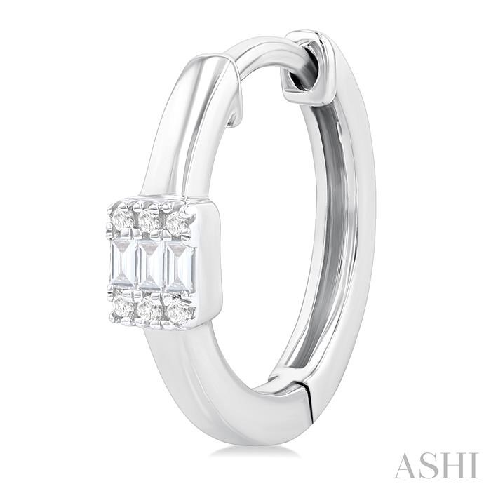 Fusion Petite Diamond Fashion Huggie Earrings