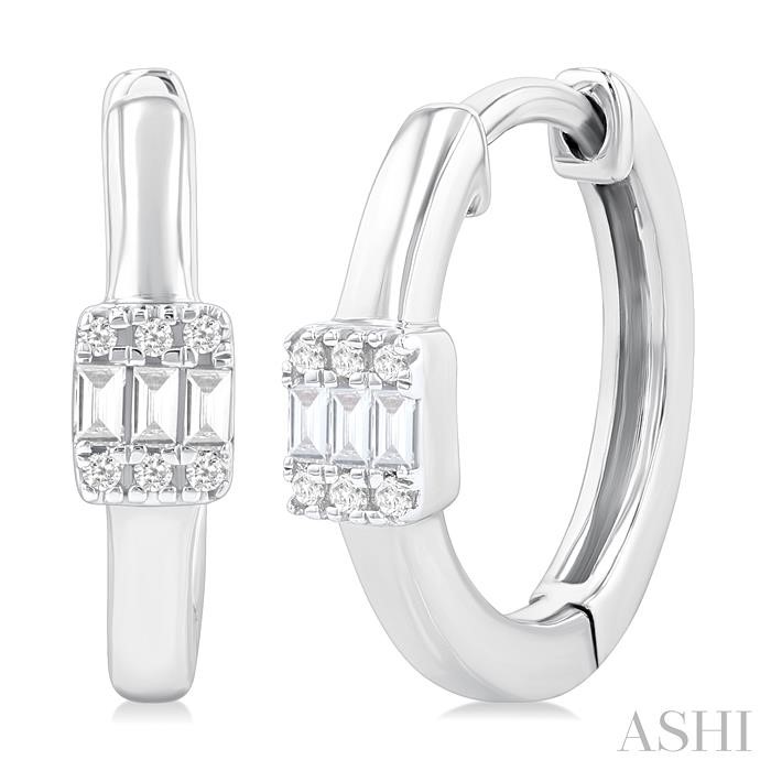 Fusion Petite Diamond Fashion Huggie Earrings