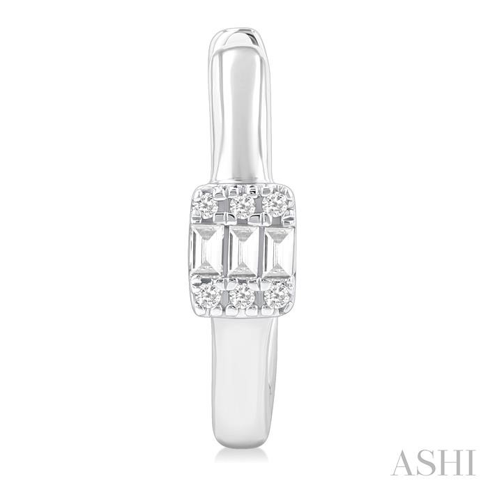 Fusion Petite Diamond Fashion Huggie Earrings