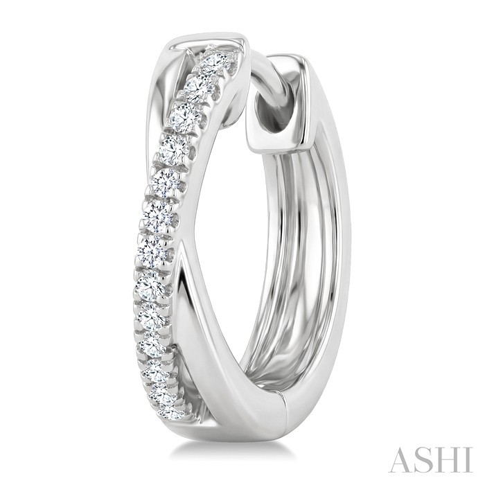 X' Petite Diamond Fashion Huggie Earrings