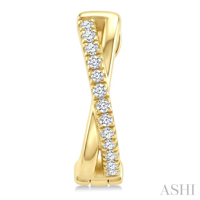 X' Petite Diamond Fashion Huggie Earrings