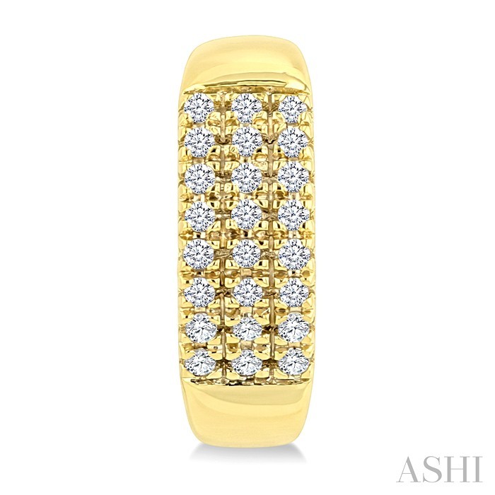 Petite Diamond Fashion Huggie Cuff Earrings