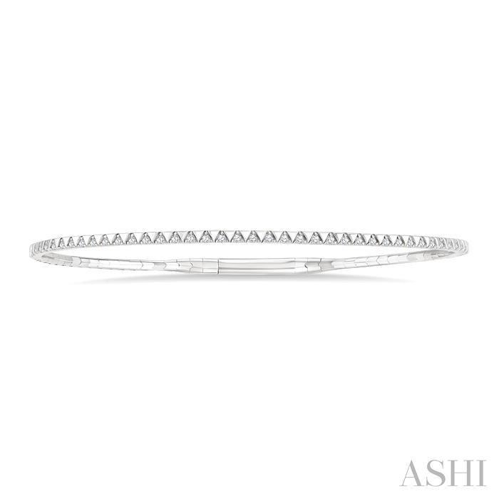 Diamond Halfway Triangle Flex Bangle