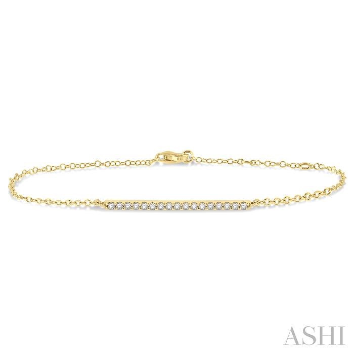 Bar Petite Diamond Fashion Chain Bracelet