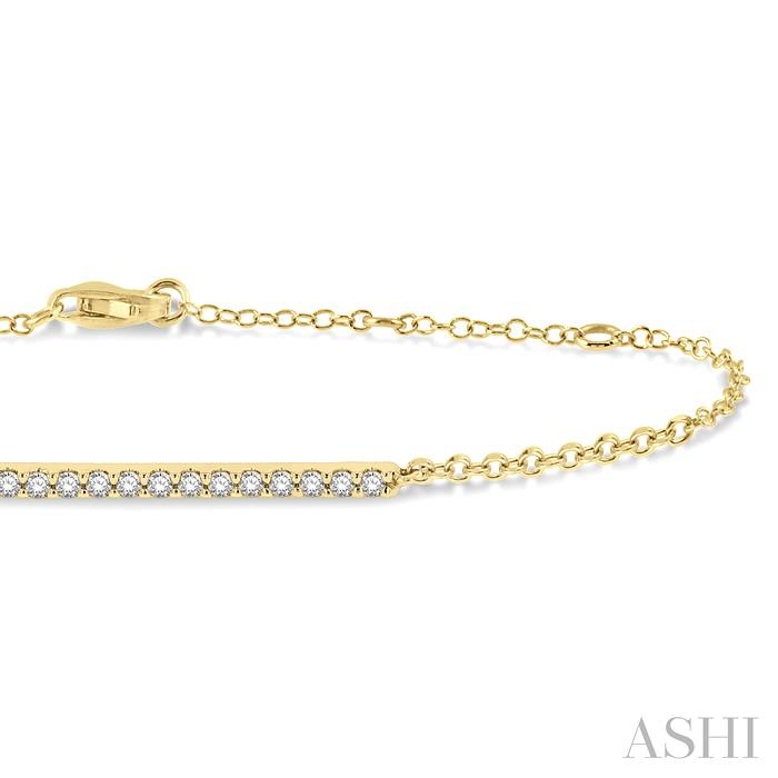 Bar Petite Diamond Fashion Chain Bracelet