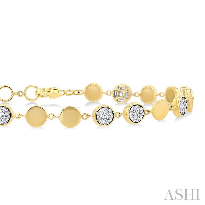 Round Shape Lovebright Diamond Chain Bracelet