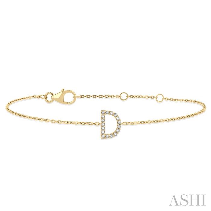 D' INITIAL DIAMOND BRACELET